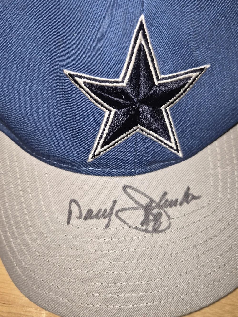 Dallas Cowboys Daryl Johnston #48 Autographed NFL Hat Dallas Cowboys